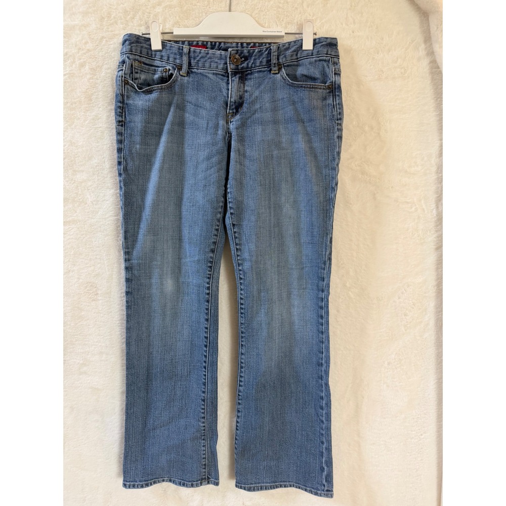 Express X2 Bootcut Jeans Womens Size 10 Medium Wash Blue Denim Mid Rise Pants
